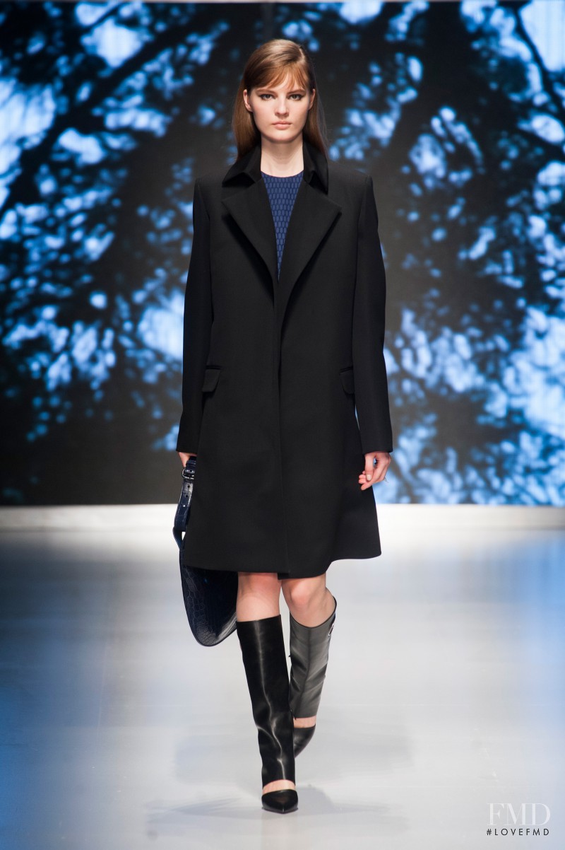 Tilda Lindstam featured in  the Salvatore Ferragamo fashion show for Autumn/Winter 2013