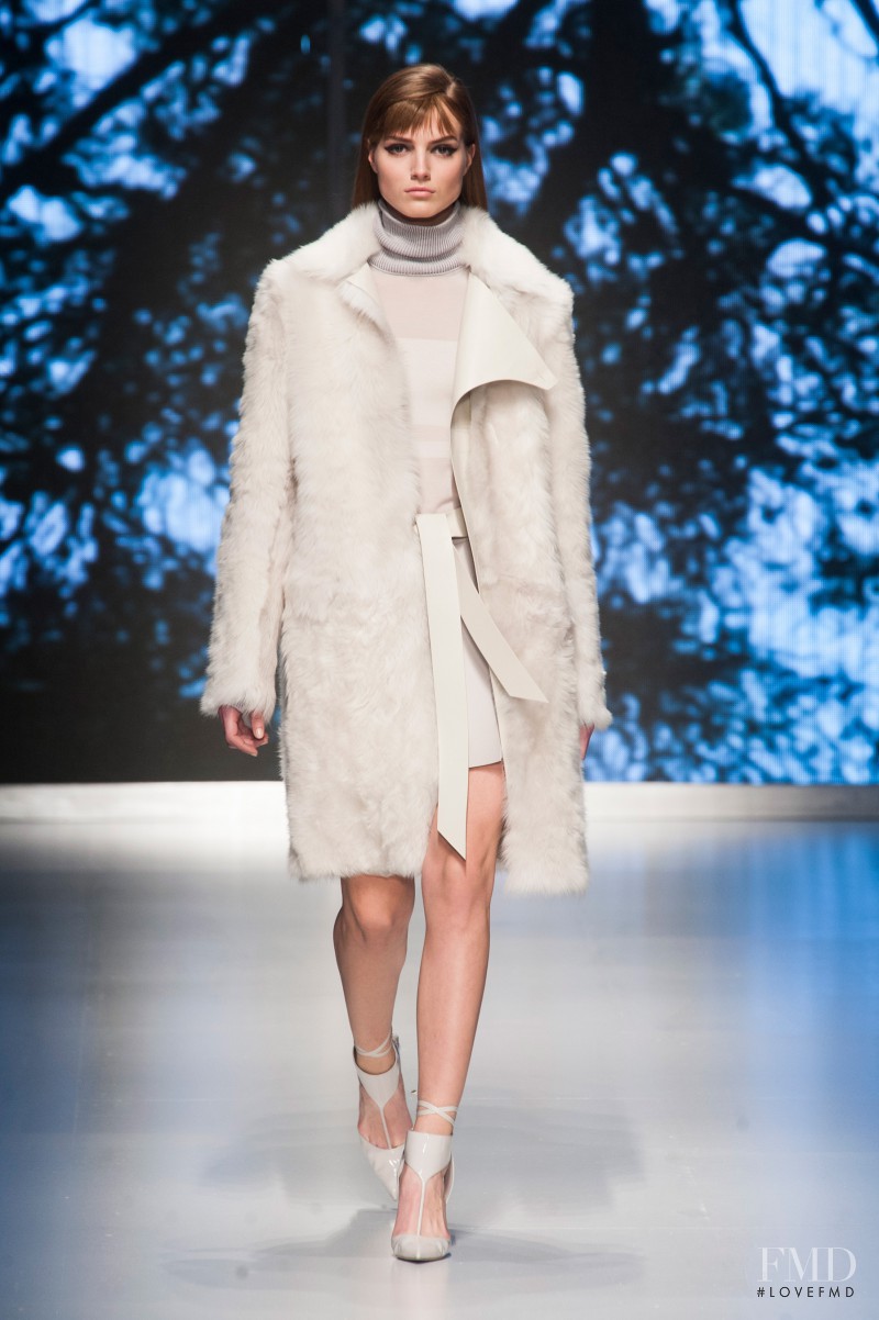 Agne Konciute featured in  the Salvatore Ferragamo fashion show for Autumn/Winter 2013
