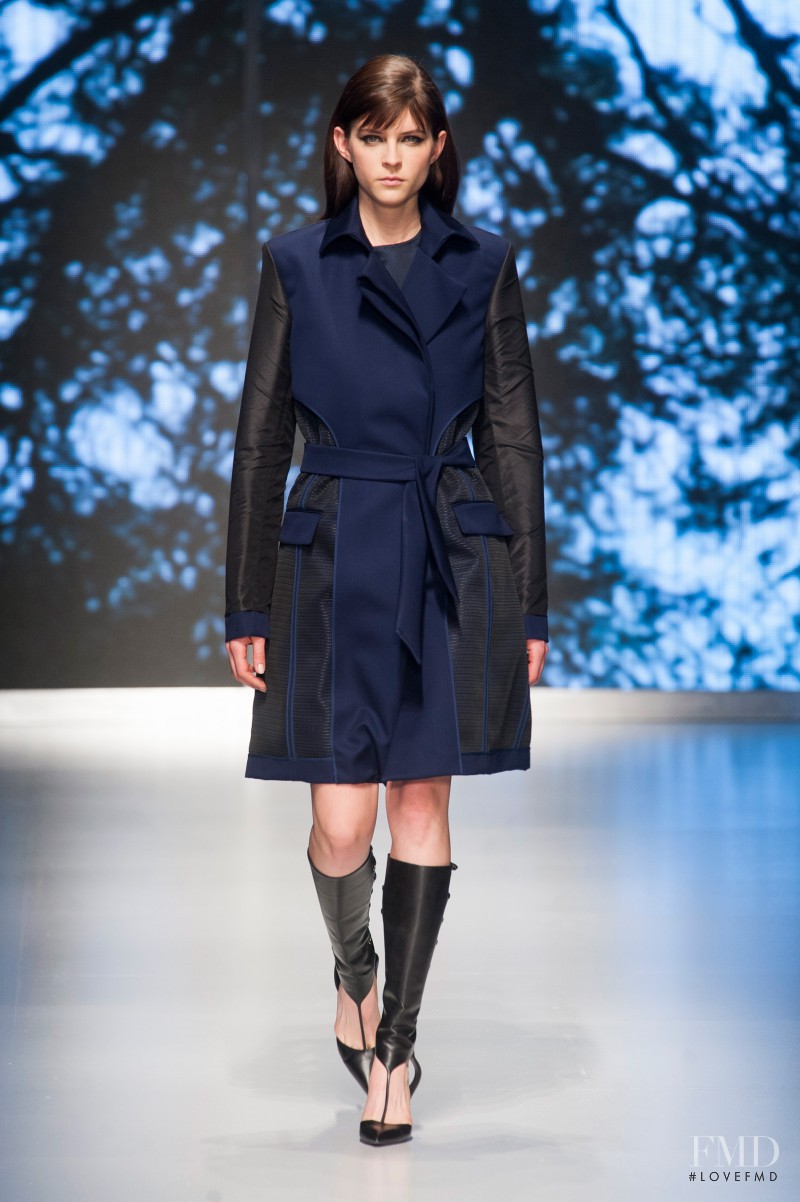 Kel Markey featured in  the Salvatore Ferragamo fashion show for Autumn/Winter 2013