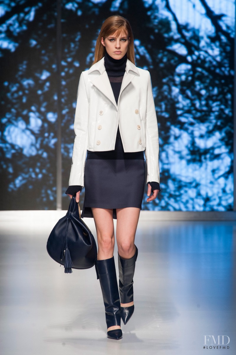 Julia Frauche featured in  the Salvatore Ferragamo fashion show for Autumn/Winter 2013