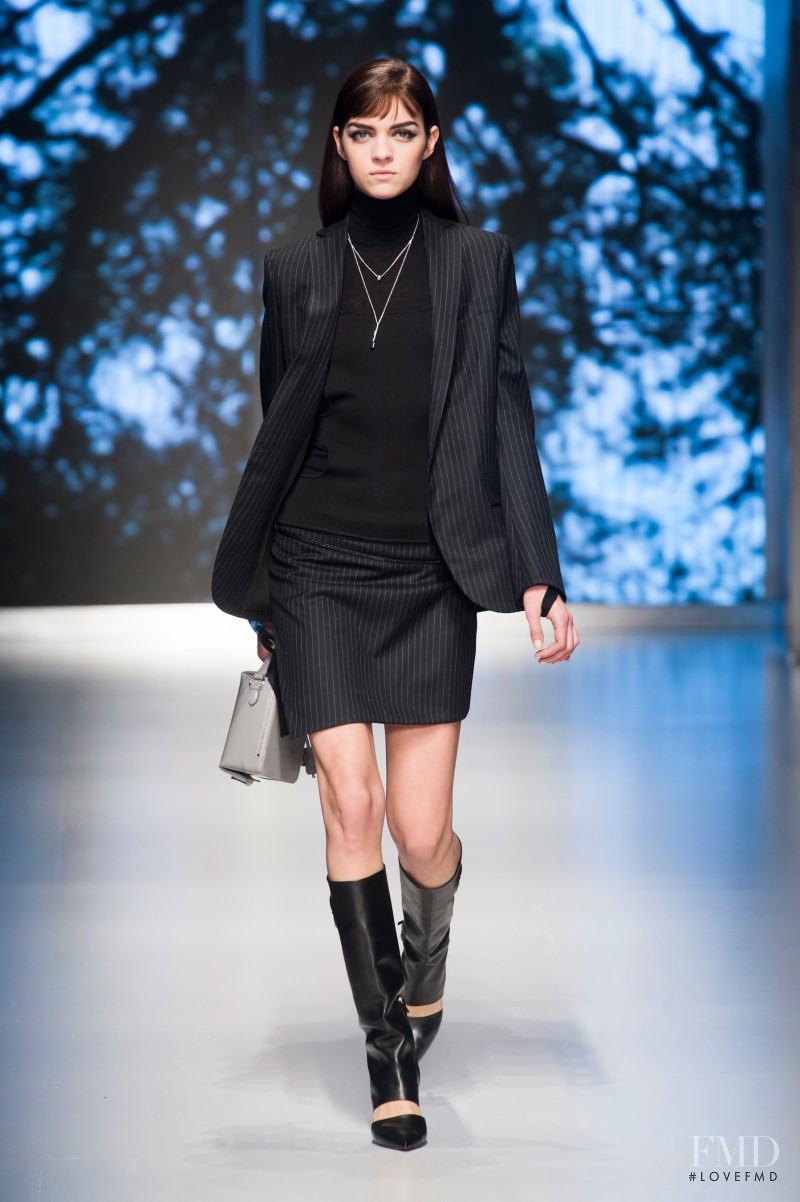 Magda Laguinge featured in  the Salvatore Ferragamo fashion show for Autumn/Winter 2013
