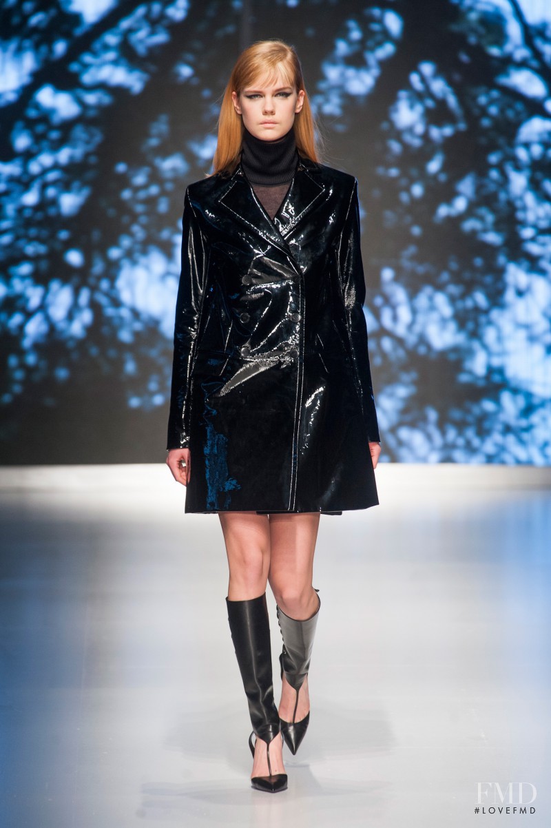 Stina Rapp featured in  the Salvatore Ferragamo fashion show for Autumn/Winter 2013