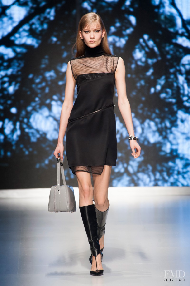 Katerina Ryabinkina featured in  the Salvatore Ferragamo fashion show for Autumn/Winter 2013
