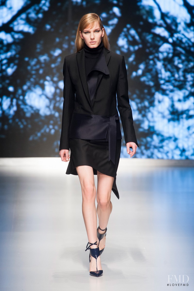 Marique Schimmel featured in  the Salvatore Ferragamo fashion show for Autumn/Winter 2013