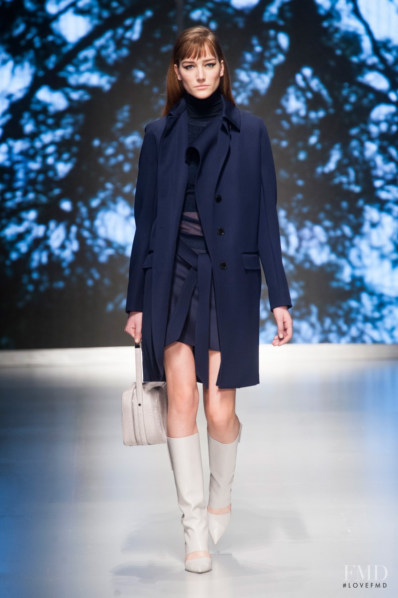 Kremi Otashliyska featured in  the Salvatore Ferragamo fashion show for Autumn/Winter 2013