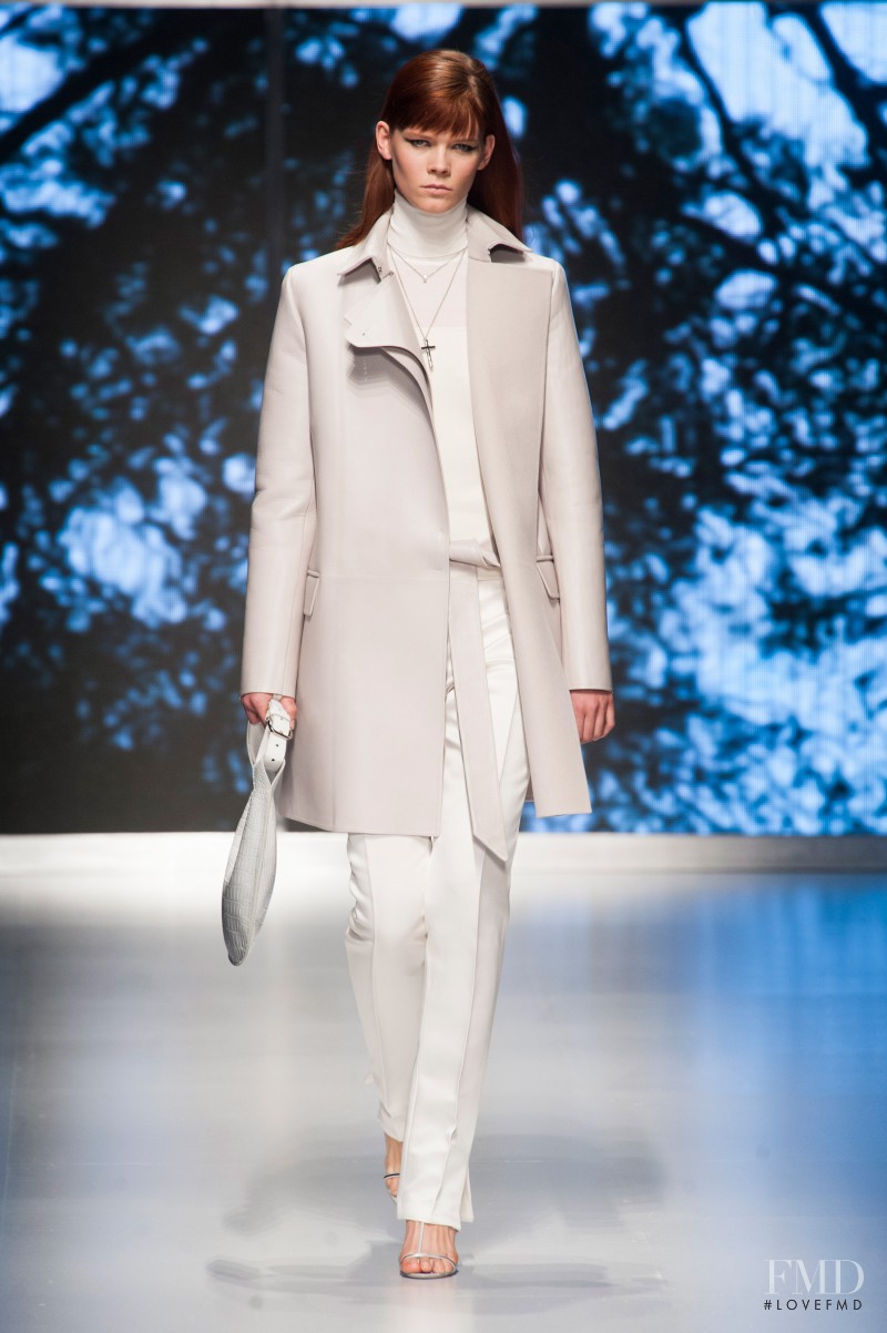 Irina Kravchenko featured in  the Salvatore Ferragamo fashion show for Autumn/Winter 2013