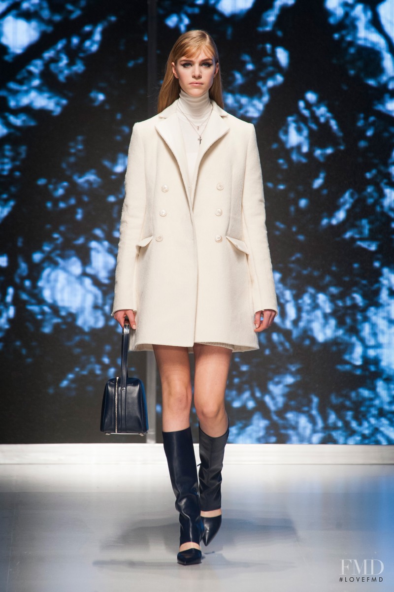 Hedvig Palm featured in  the Salvatore Ferragamo fashion show for Autumn/Winter 2013