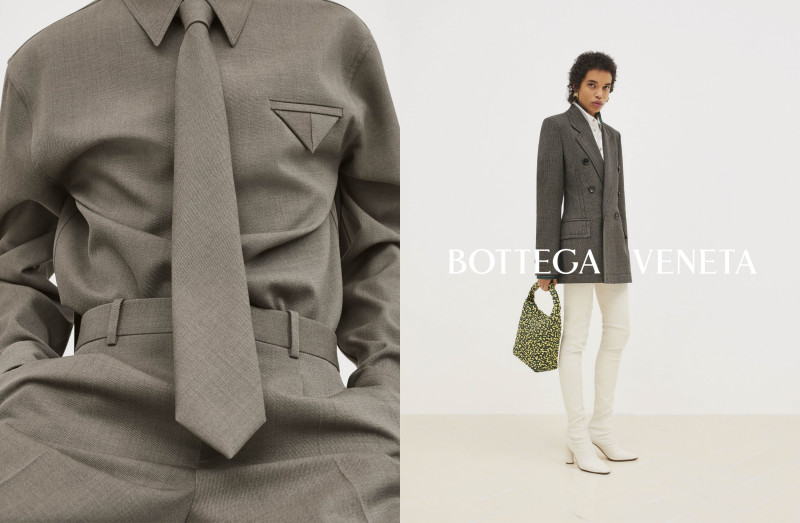 Lara Menezes featured in  the Bottega Veneta advertisement for Resort 2024