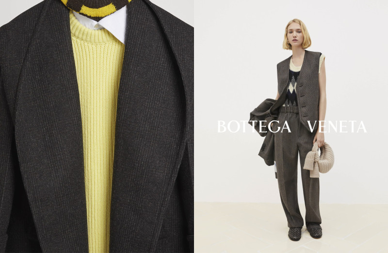 Tess Breeden featured in  the Bottega Veneta advertisement for Resort 2024