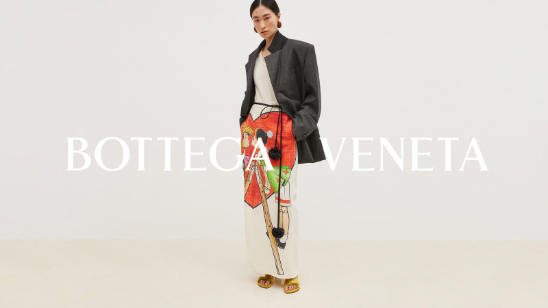 Chu Wong featured in  the Bottega Veneta advertisement for Resort 2024