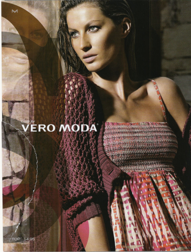 Gisele Bundchen featured in  the Vero Moda advertisement for Summer 2008