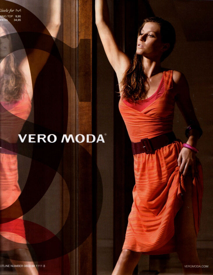 Gisele Bundchen featured in  the Vero Moda advertisement for Summer 2008