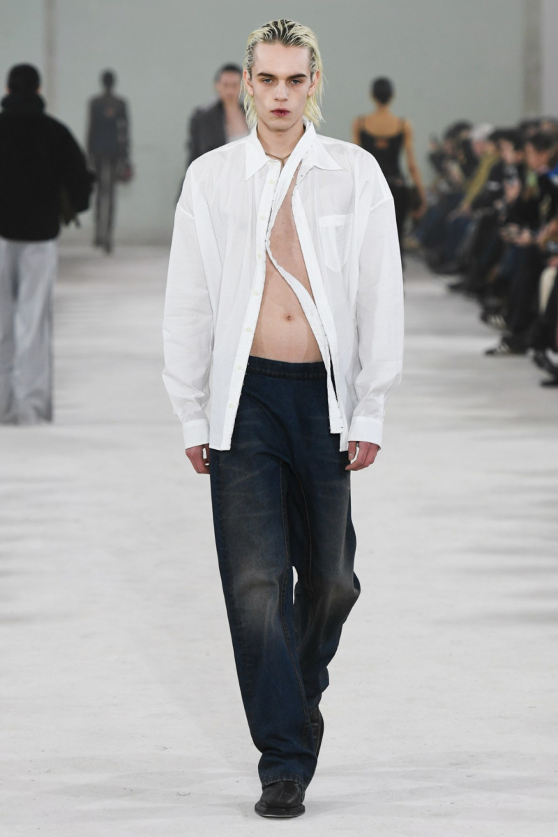 Ilias Loopmans featured in  the Y/Project fashion show for Autumn/Winter 2023