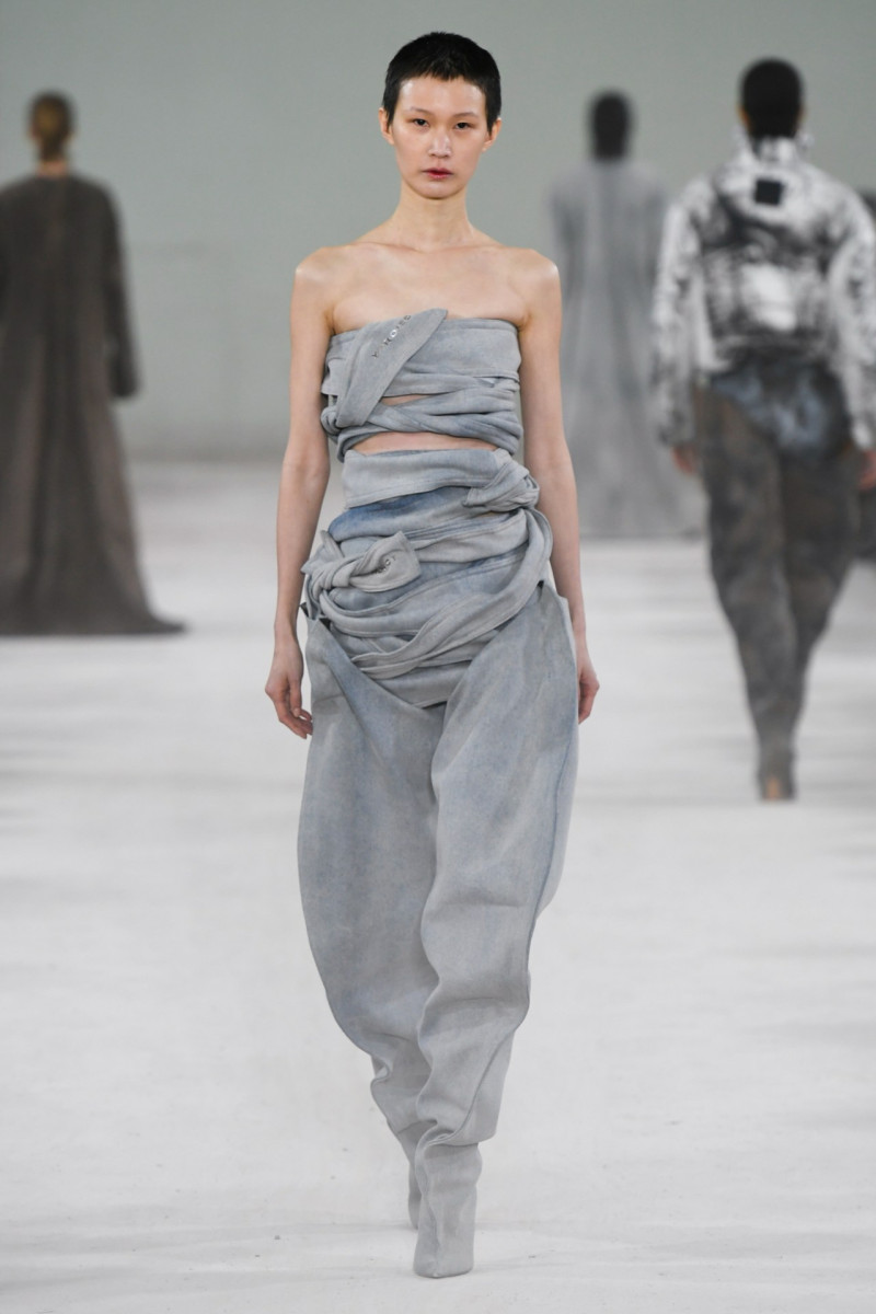 Xi Chen featured in  the Y/Project fashion show for Autumn/Winter 2023