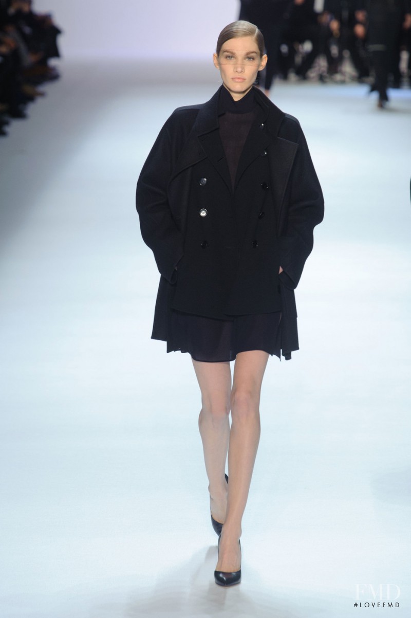 Irina Nikolaeva featured in  the Akris fashion show for Autumn/Winter 2013