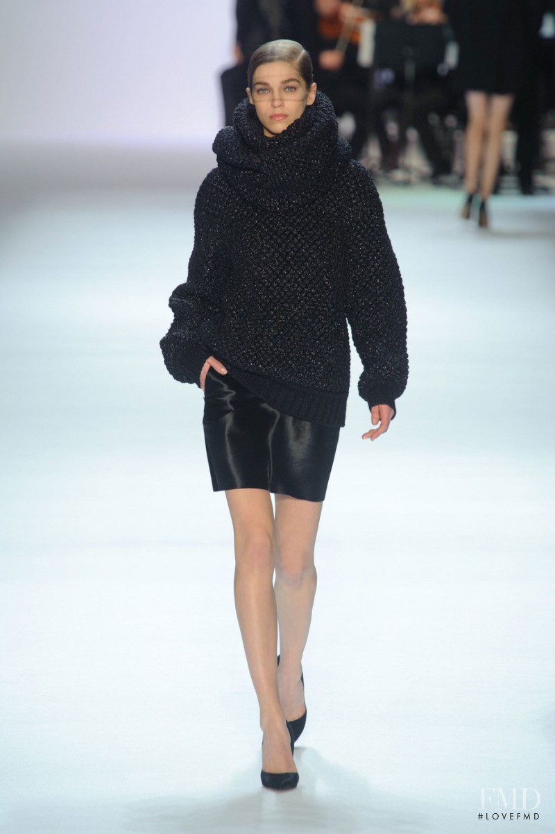 Samantha Gradoville featured in  the Akris fashion show for Autumn/Winter 2013