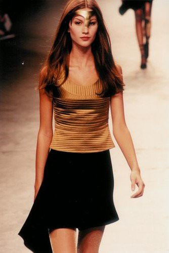 Gisele Bundchen featured in  the Gloria Coelho fashion show for Autumn/Winter 1997