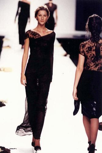 Gisele Bundchen featured in  the M.Officer fashion show for Autumn/Winter 1997