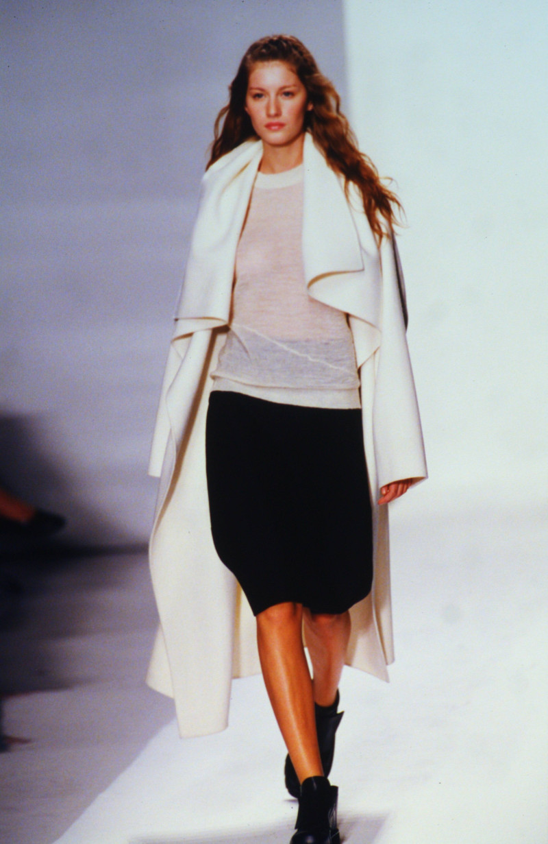 Gisele Bundchen featured in  the DKNY fashion show for Autumn/Winter 1998