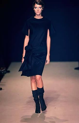 Gisele Bundchen featured in  the Martine Sitbon fashion show for Autumn/Winter 1998