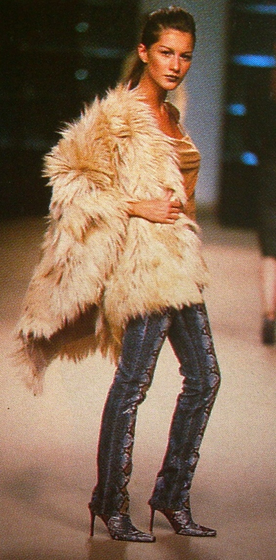 Gisele Bundchen featured in  the Roberto Cavalli fashion show for Autumn/Winter 1998