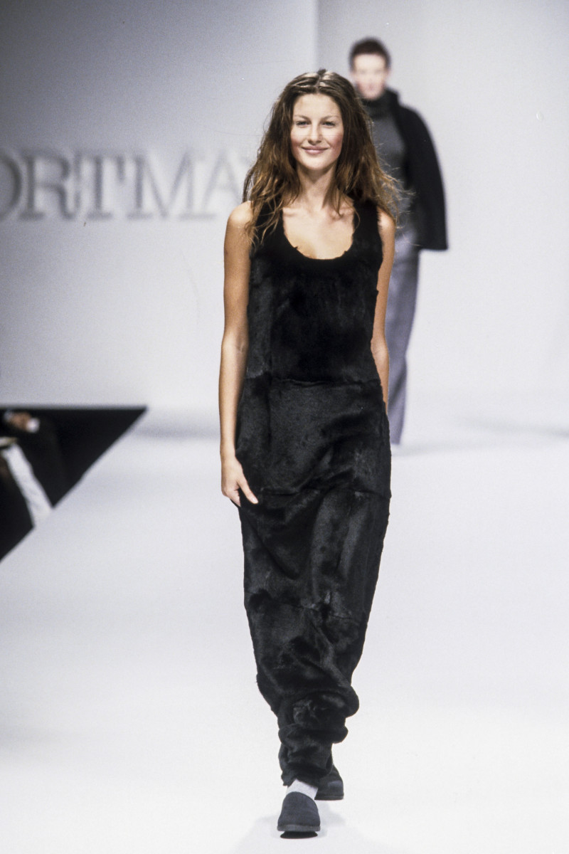 Gisele Bundchen featured in  the Sportmax fashion show for Autumn/Winter 1998