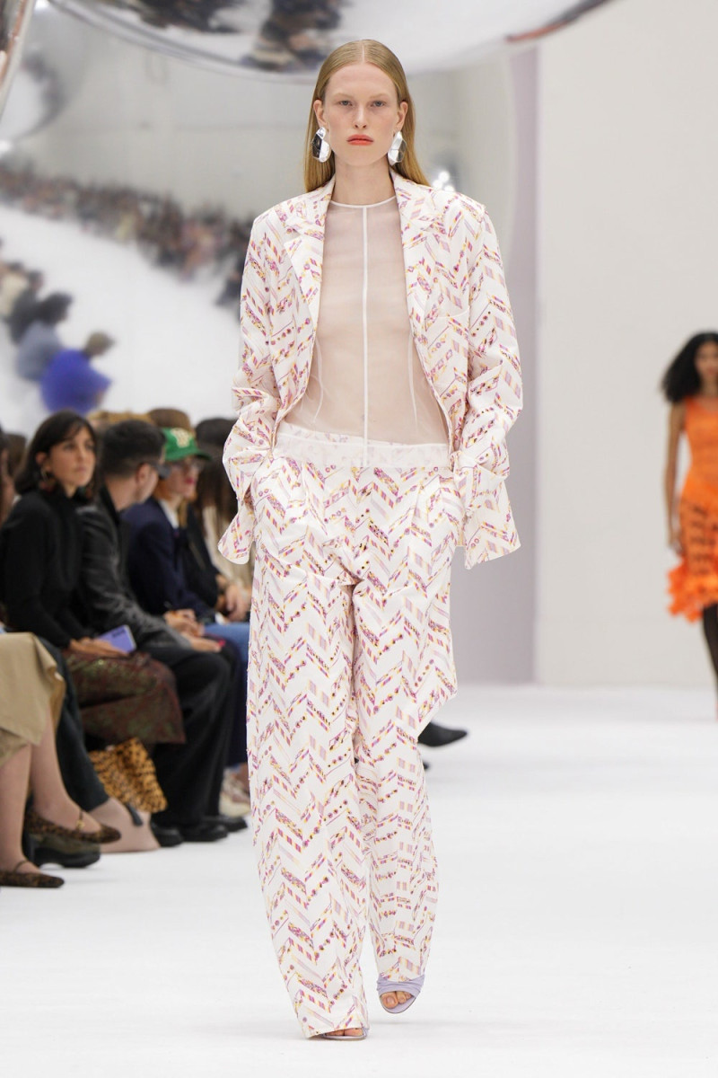 Leanne de Haan featured in  the Missoni fashion show for Spring/Summer 2024