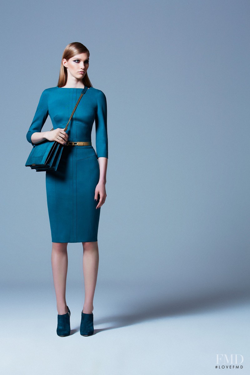 Irina Nikolaeva featured in  the Elie Saab lookbook for Pre-Fall 2013