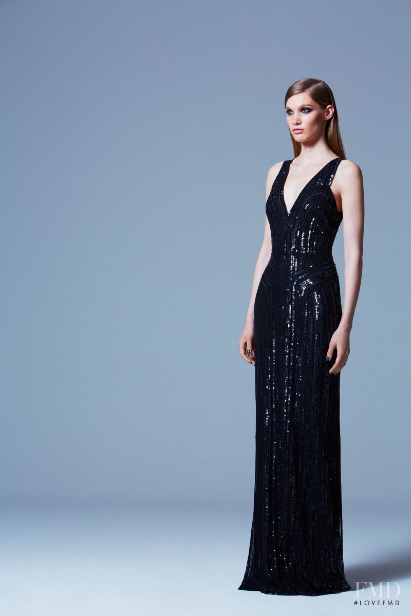 Irina Nikolaeva featured in  the Elie Saab lookbook for Pre-Fall 2013