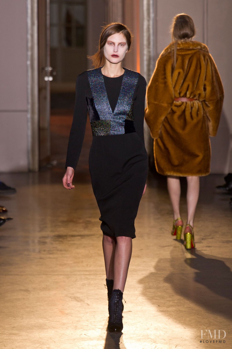 Catherine McNeil featured in  the Rue Du Mail by Martina Sitbon fashion show for Autumn/Winter 2013