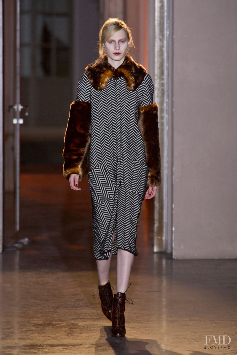Julia Nobis featured in  the Rue Du Mail by Martina Sitbon fashion show for Autumn/Winter 2013