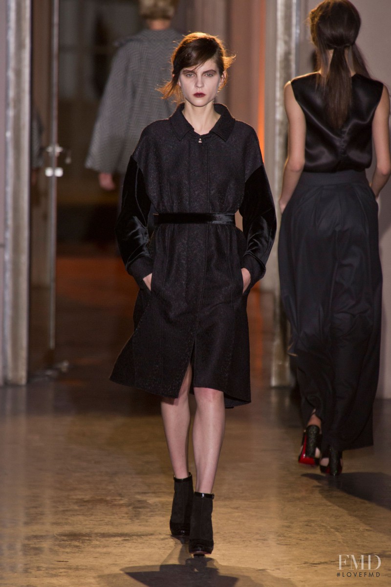 Kel Markey featured in  the Rue Du Mail by Martina Sitbon fashion show for Autumn/Winter 2013