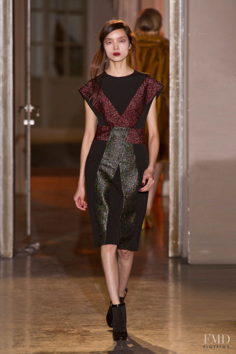 Fei Fei Sun featured in  the Rue Du Mail by Martina Sitbon fashion show for Autumn/Winter 2013