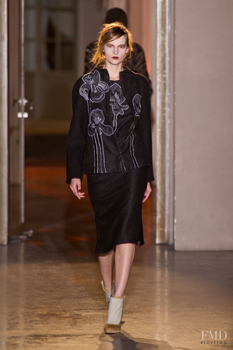 Sara Blomqvist featured in  the Rue Du Mail by Martina Sitbon fashion show for Autumn/Winter 2013