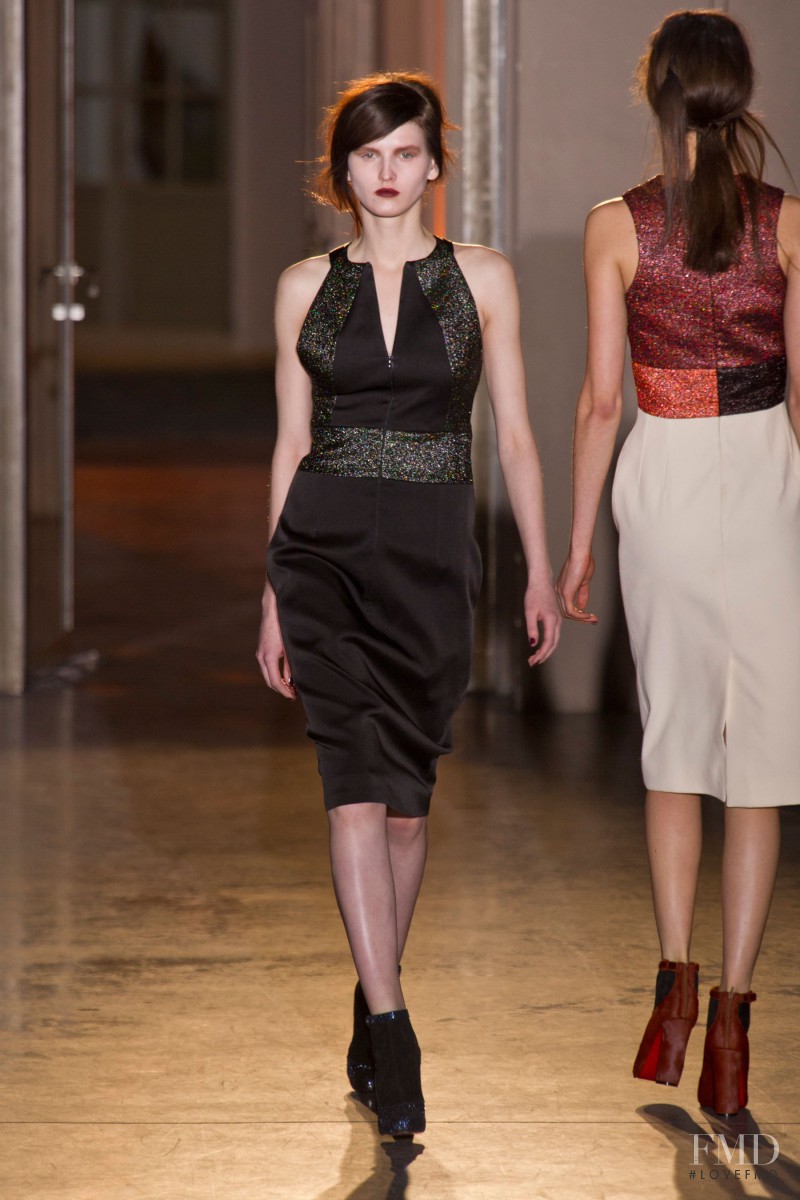 Katlin Aas featured in  the Rue Du Mail by Martina Sitbon fashion show for Autumn/Winter 2013