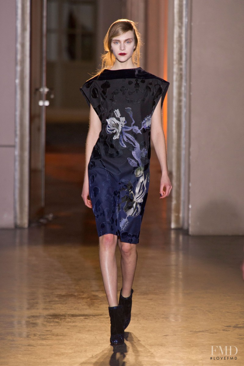 Hedvig Palm featured in  the Rue Du Mail by Martina Sitbon fashion show for Autumn/Winter 2013