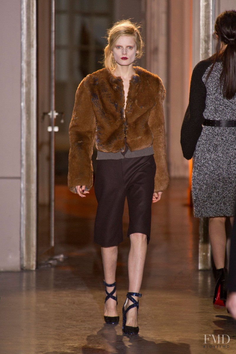 Hanne Gaby Odiele featured in  the Rue Du Mail by Martina Sitbon fashion show for Autumn/Winter 2013
