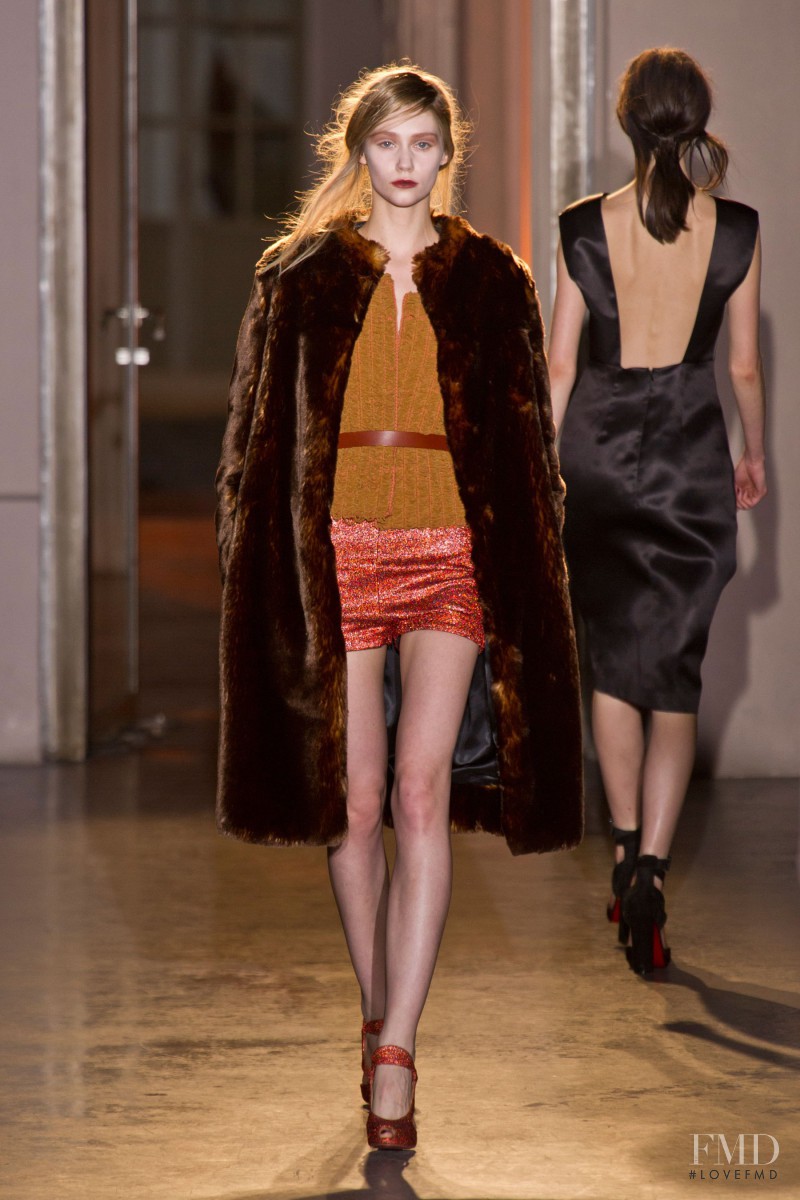 Lida Judickaite featured in  the Rue Du Mail by Martina Sitbon fashion show for Autumn/Winter 2013