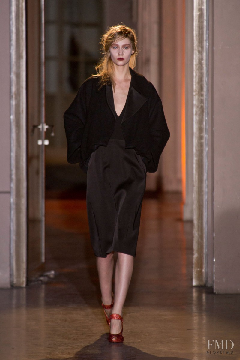 Lida Judickaite featured in  the Rue Du Mail by Martina Sitbon fashion show for Autumn/Winter 2013