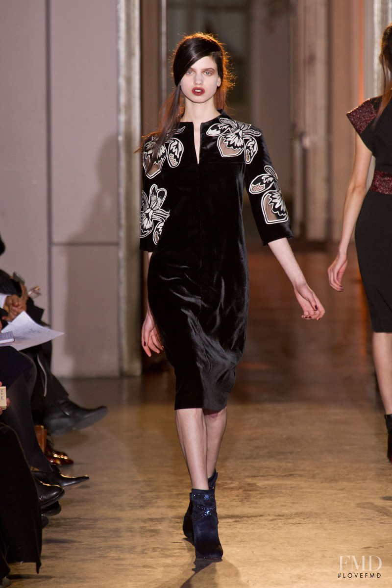 Lily McMenamy featured in  the Rue Du Mail by Martina Sitbon fashion show for Autumn/Winter 2013
