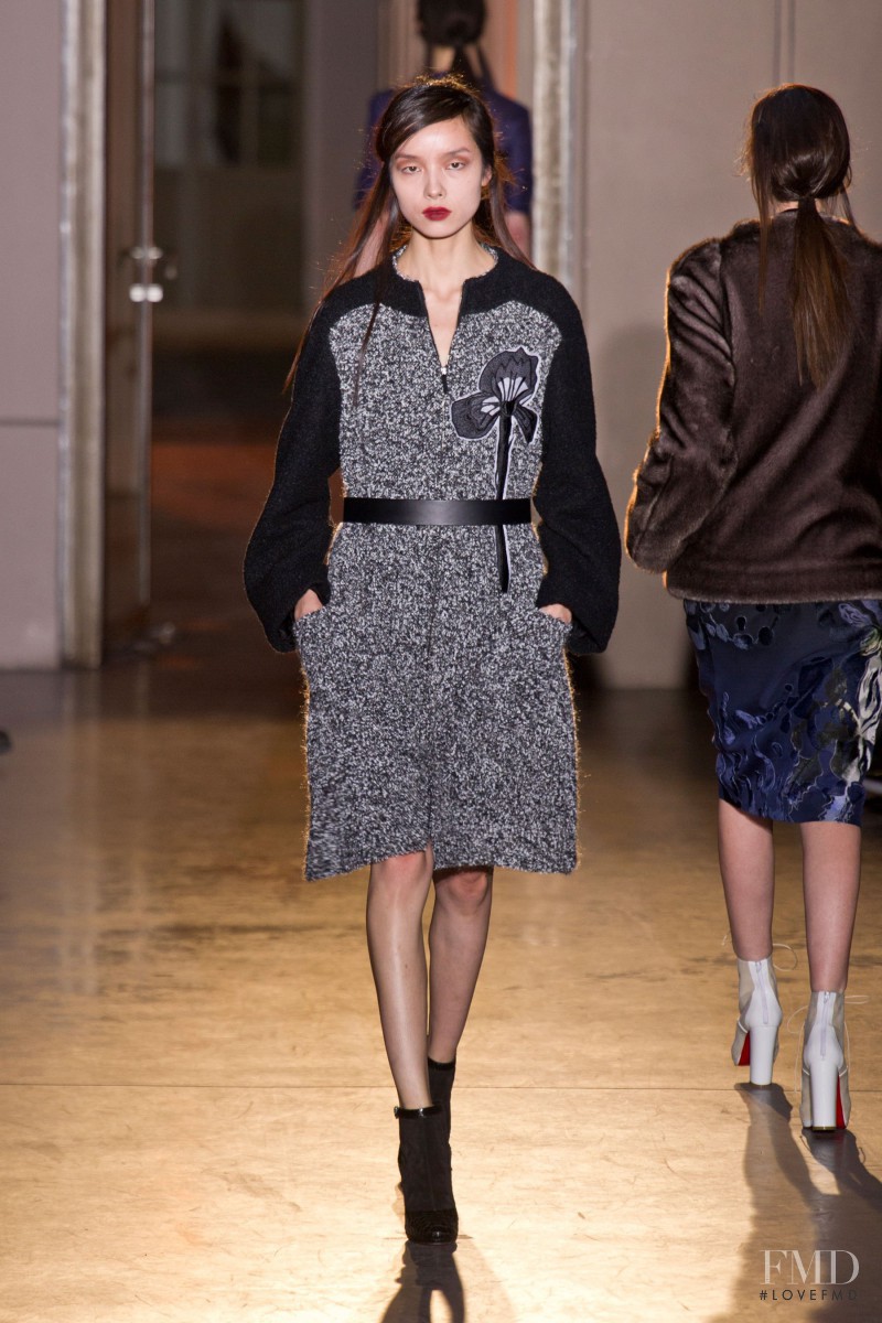 Fei Fei Sun featured in  the Rue Du Mail by Martina Sitbon fashion show for Autumn/Winter 2013
