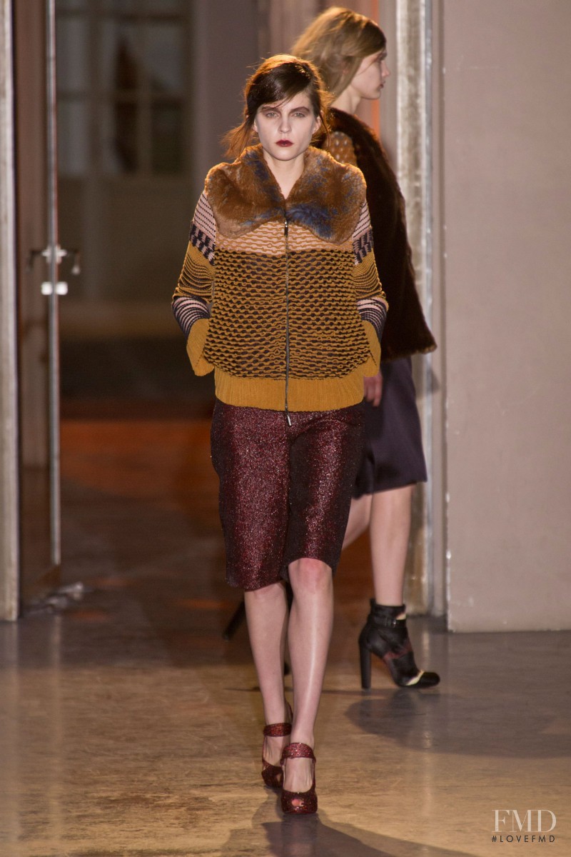 Kel Markey featured in  the Rue Du Mail by Martina Sitbon fashion show for Autumn/Winter 2013