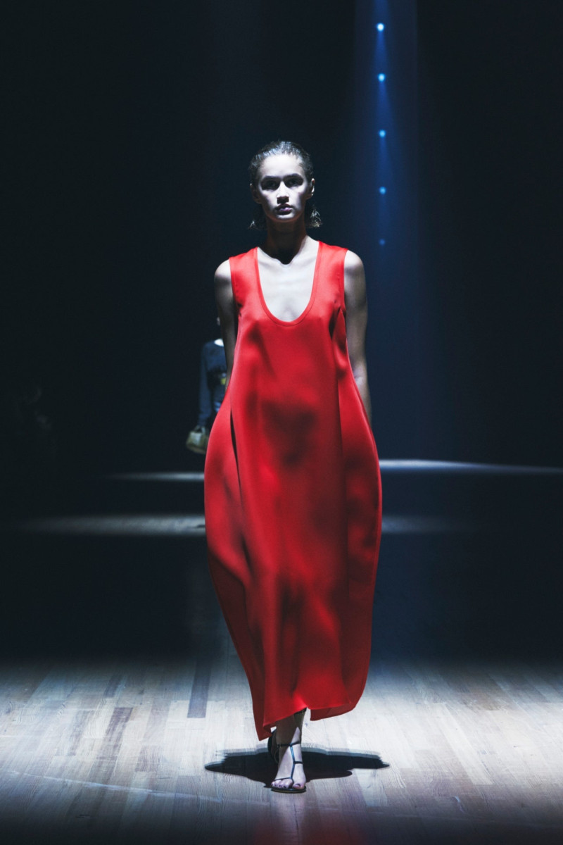 Quinn Elin Mora featured in  the Khaite fashion show for Spring/Summer 2024
