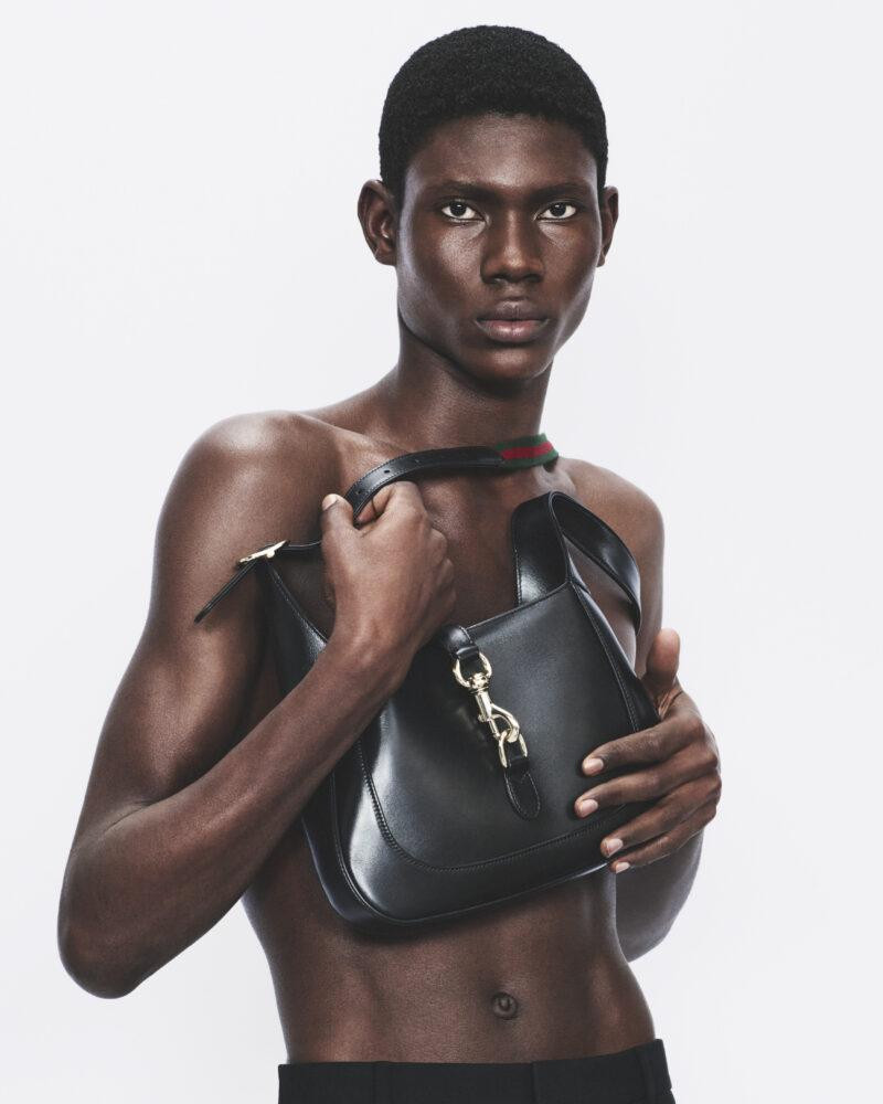 Prince Diamond featured in  the Gucci Ancora advertisement for Spring/Summer 2024