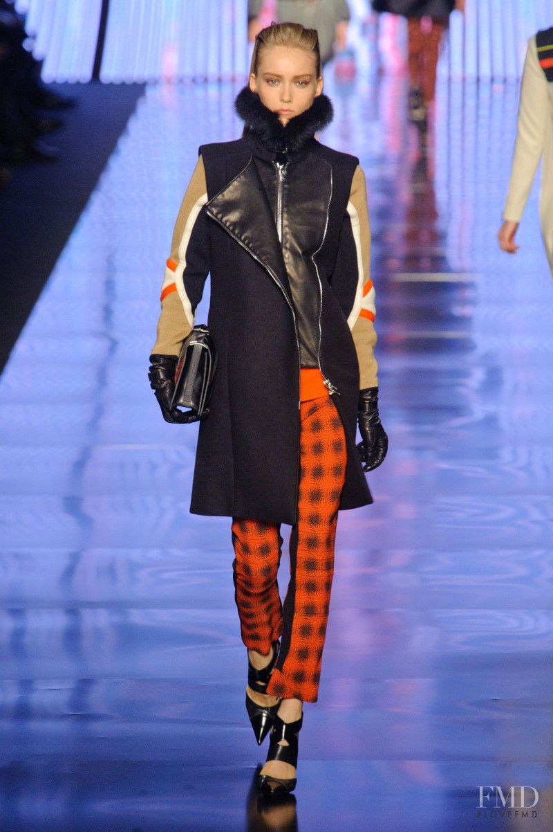 Katerina Ryabinkina featured in  the Etro fashion show for Autumn/Winter 2013