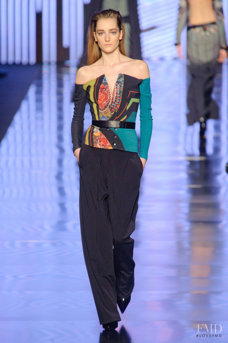 Joséphine Le Tutour featured in  the Etro fashion show for Autumn/Winter 2013