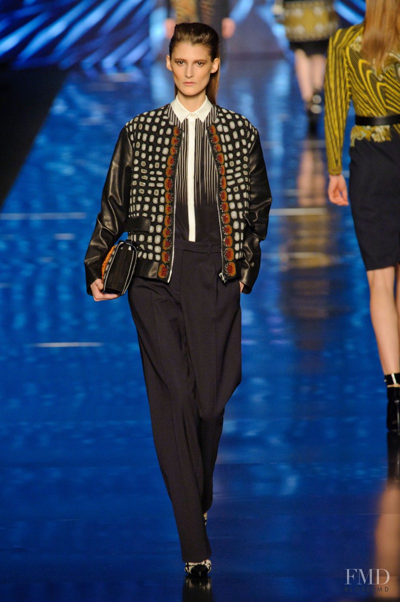 Marie Piovesan featured in  the Etro fashion show for Autumn/Winter 2013