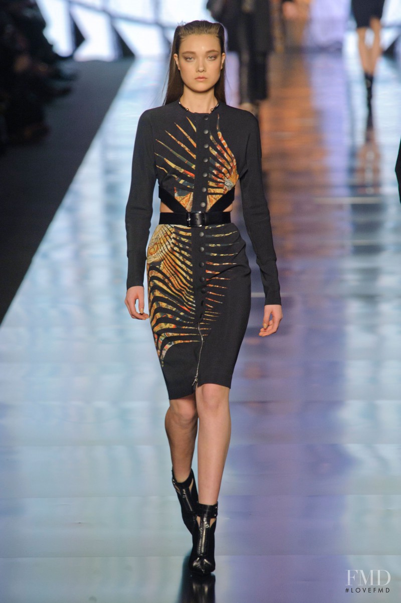 Yumi Lambert featured in  the Etro fashion show for Autumn/Winter 2013