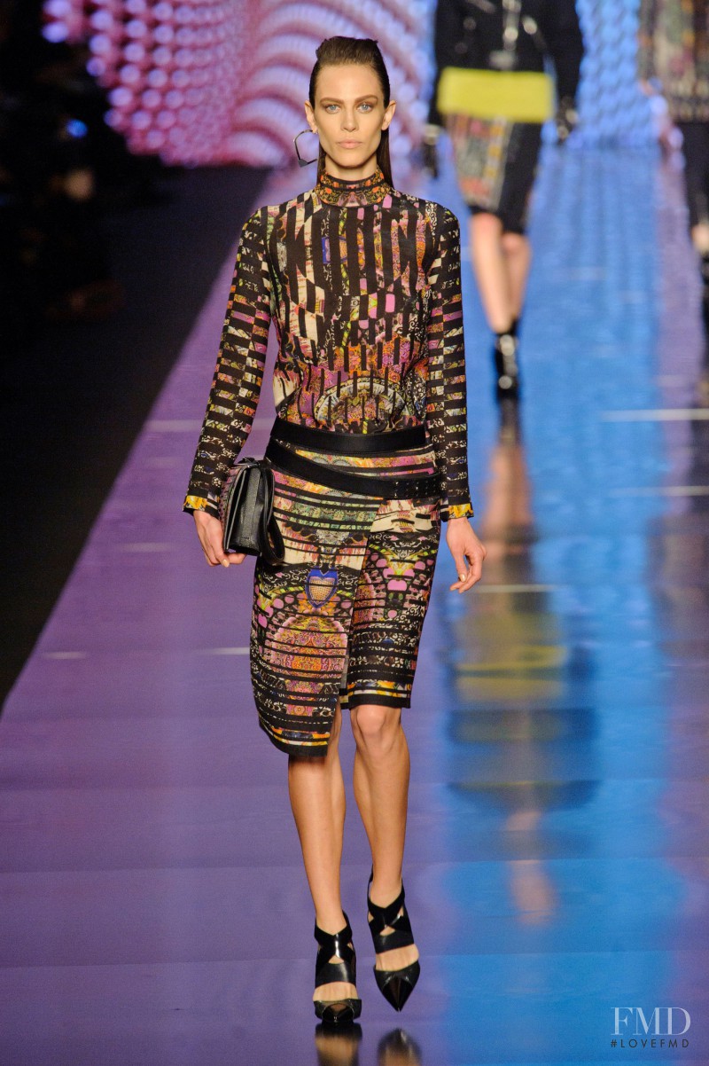 Aymeline Valade featured in  the Etro fashion show for Autumn/Winter 2013