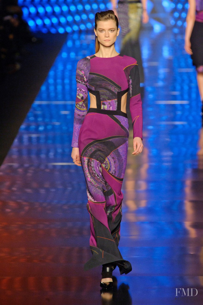 Kasia Struss featured in  the Etro fashion show for Autumn/Winter 2013